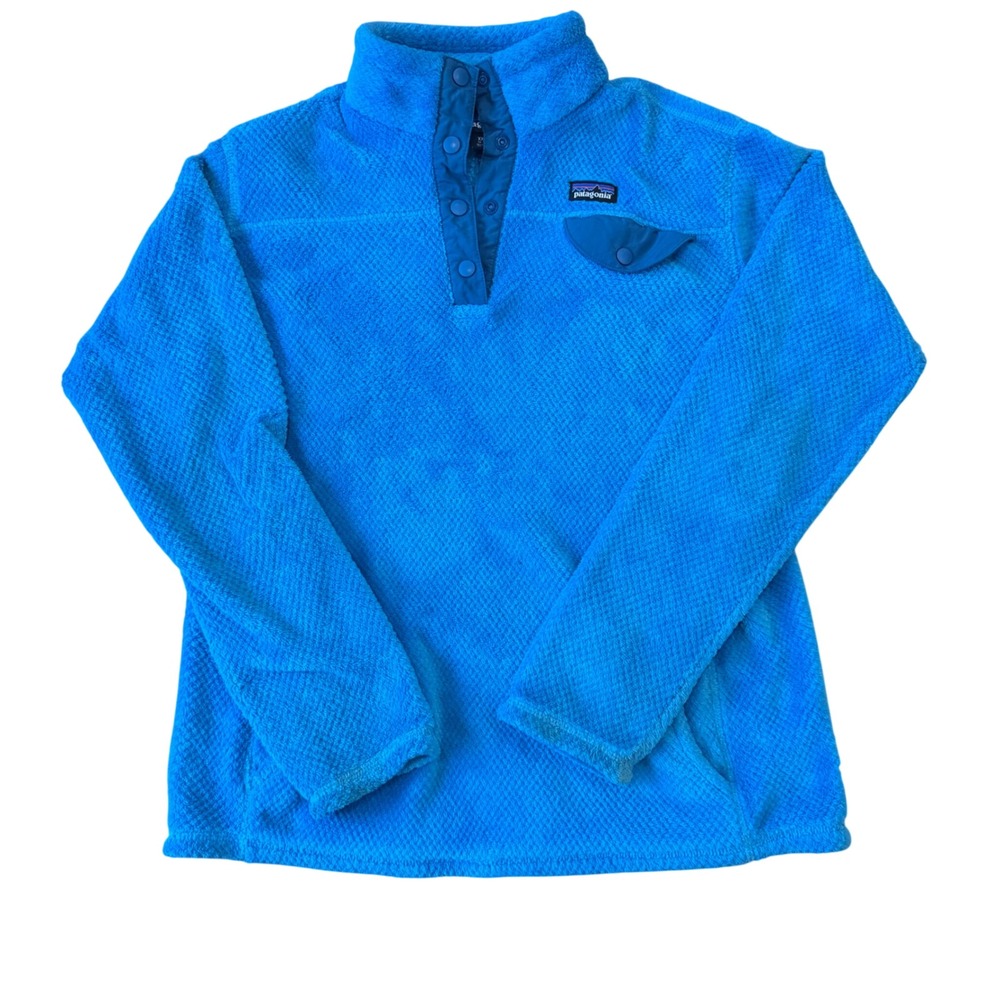Patagonia boys xxl Re-Tool Snap-T Pullover Blue